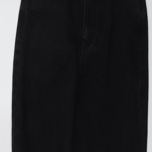 Pull&Bear Womens Black Cotton Skinny Jeans Size 4 L28 in Regular Button