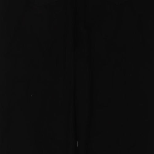 Boohoo Womens Black Cotton Straight Jeans Size 16 L27 in Regular Button