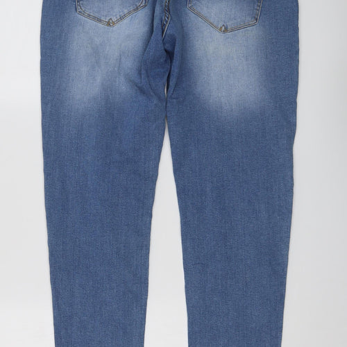 RESERVED Womens Blue Cotton Jegging Jeans Size 12 L29 in Regular Button