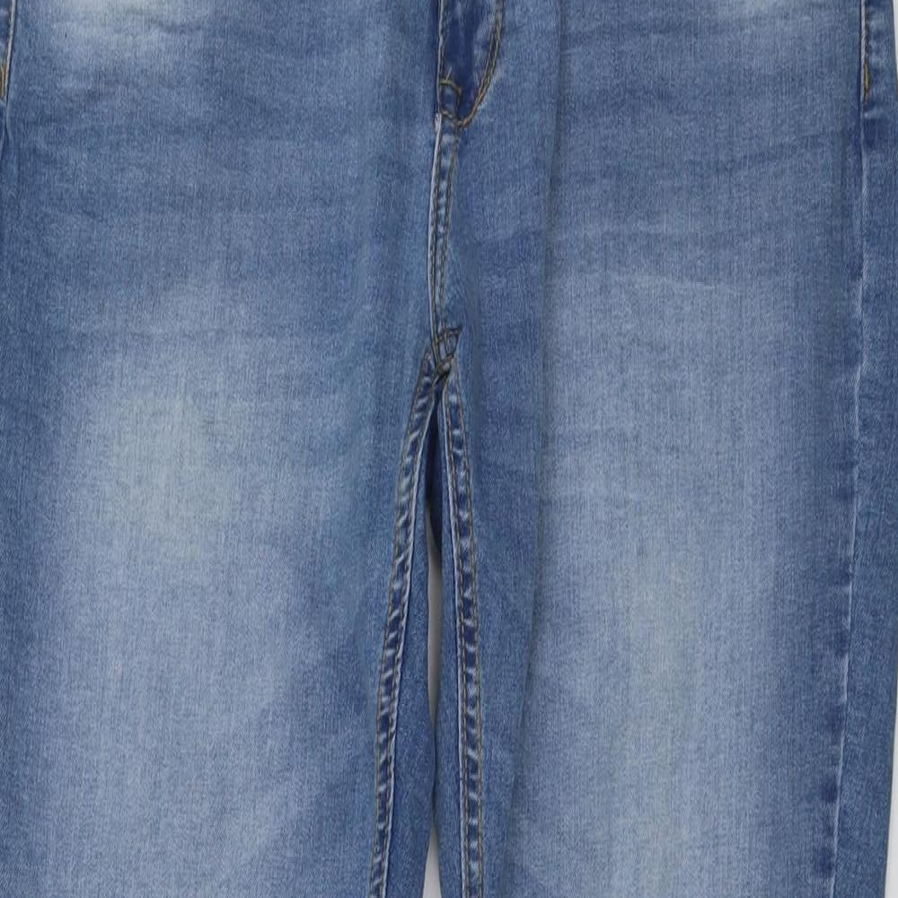RESERVED Womens Blue Cotton Jegging Jeans Size 12 L29 in Regular Button