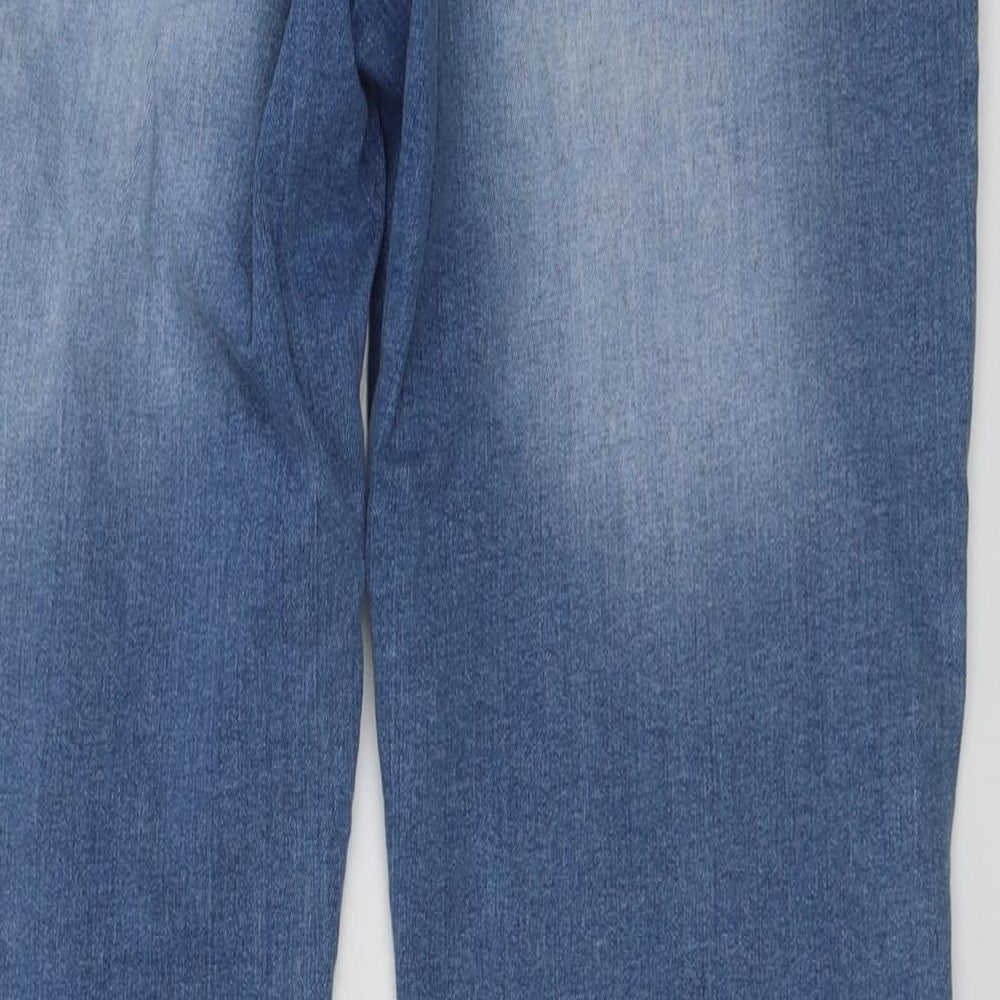 RESERVED Womens Blue Cotton Jegging Jeans Size 12 L29 in Regular Button