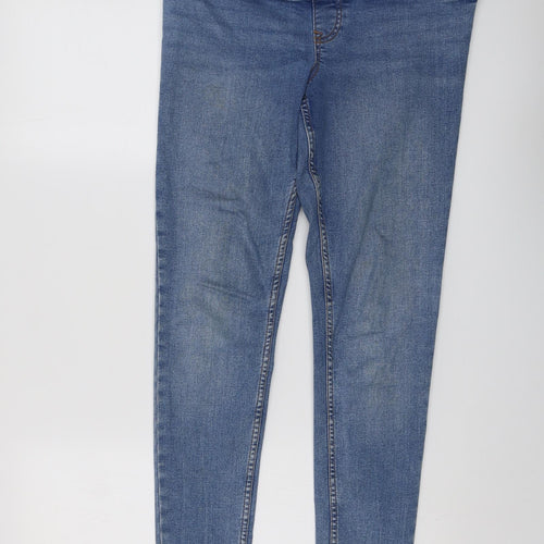 New Look Womens Blue Cotton Jegging Jeans Size 10 L29 in Regular