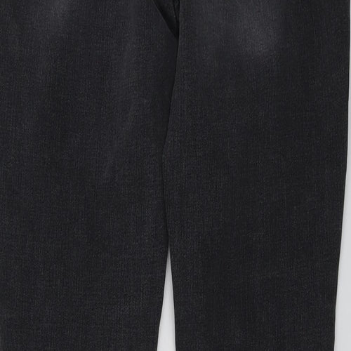 NEXT Womens Grey Cotton Skinny Jeans Size 12 L29 in Regular Button