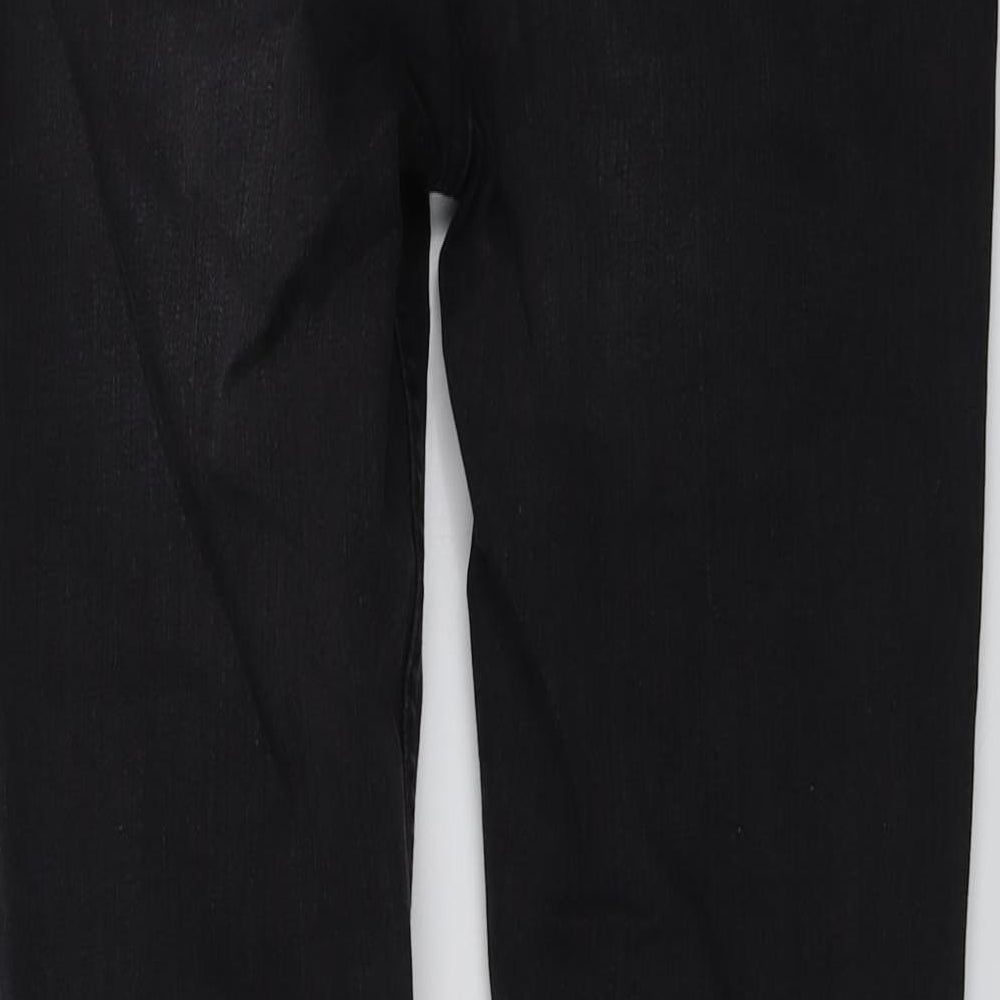 Hera Mens Black Cotton Skinny Jeans Size 32 in L31 in Regular Button