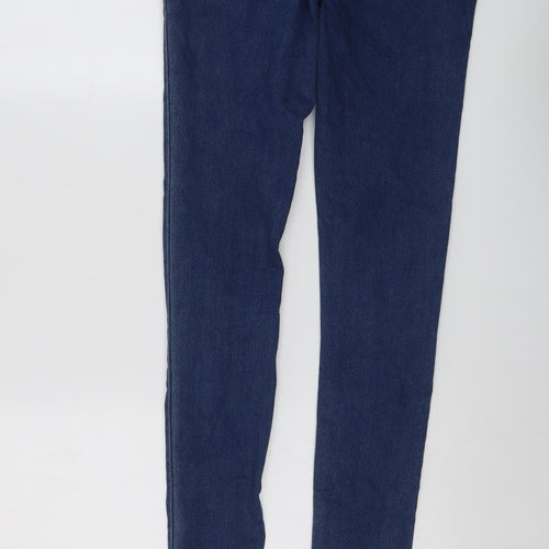 Noisy may Womens Blue Cotton Skinny Jeans Size 28 in L36 in Regular Button