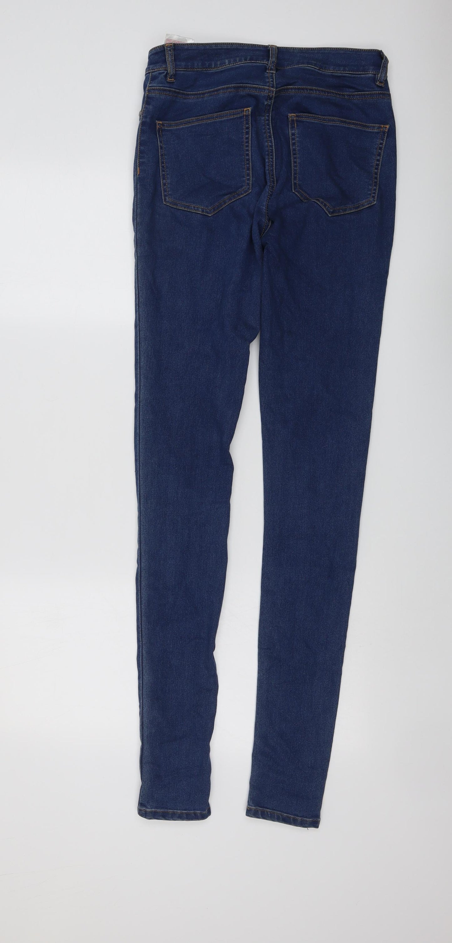 Noisy may Womens Blue Cotton Skinny Jeans Size 28 in L36 in Regular Button