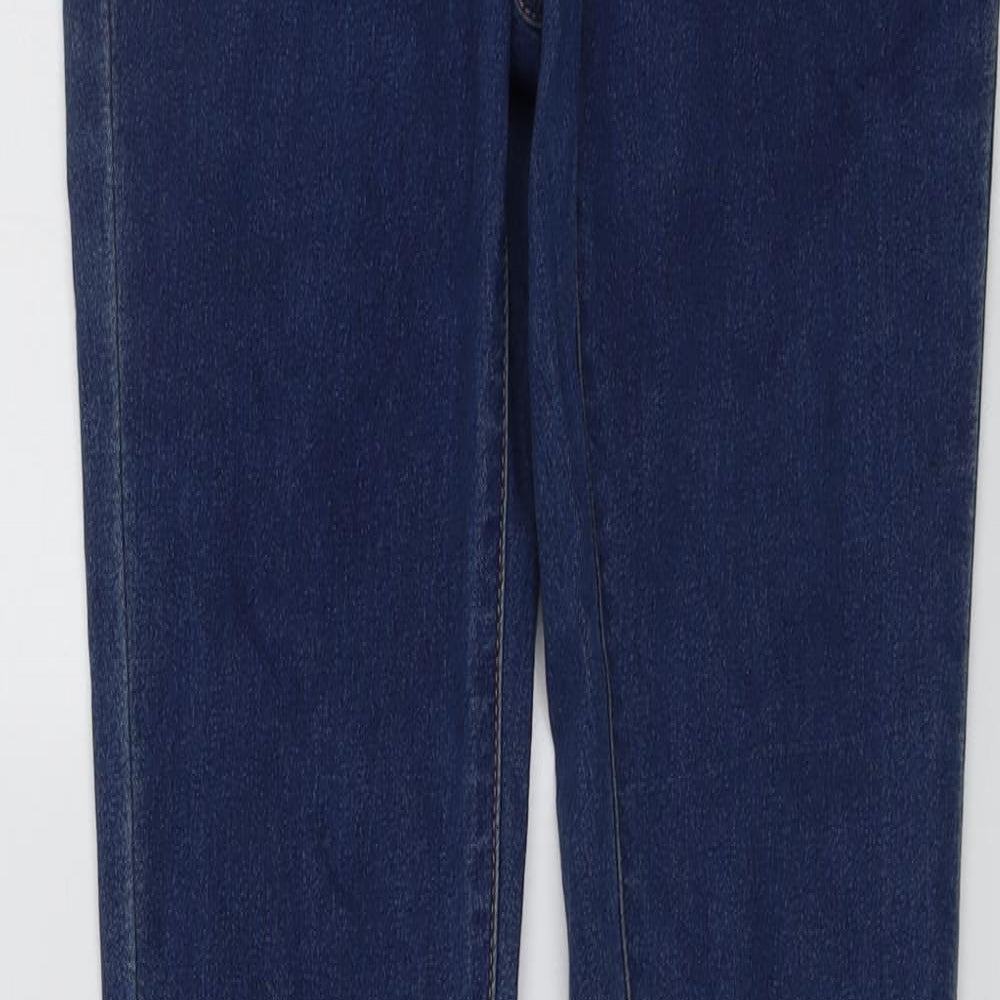 Noisy may Womens Blue Cotton Skinny Jeans Size 28 in L36 in Regular Button