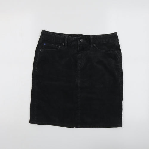 Gap Womens Grey Cotton A-Line Skirt Size 6 Button