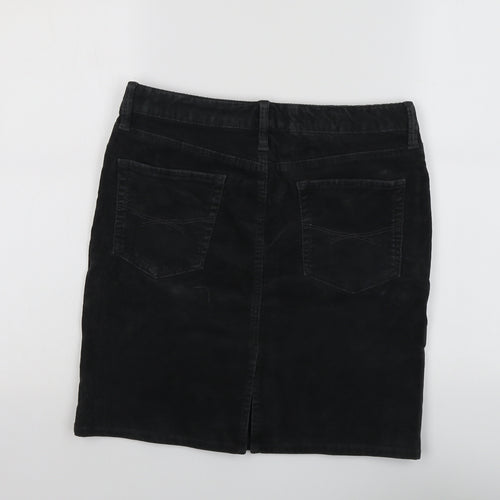 Gap Womens Grey Cotton A-Line Skirt Size 6 Button