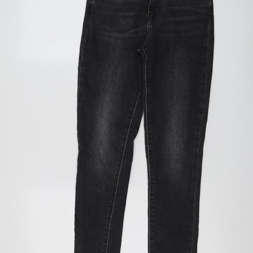 Levi's Womens Grey Cotton Skinny Jeans Size 27 in L29 in Regular Button