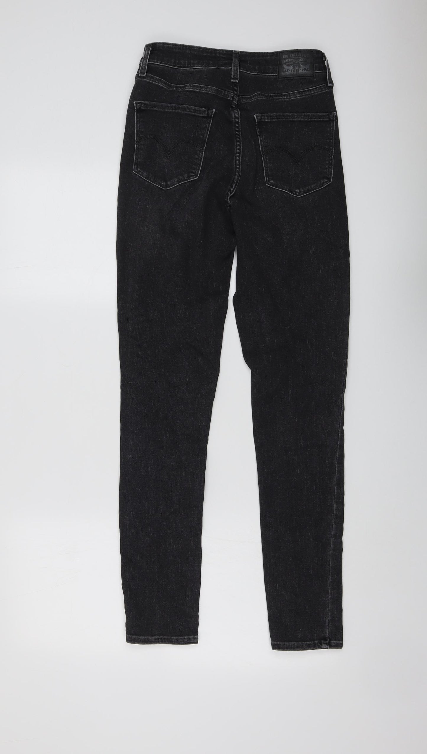 Levi's Womens Grey Cotton Skinny Jeans Size 27 in L29 in Regular Button