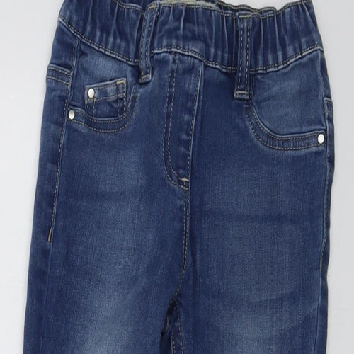 NEXT Boys Blue Cotton Skinny Jeans Size 4 Years Regular