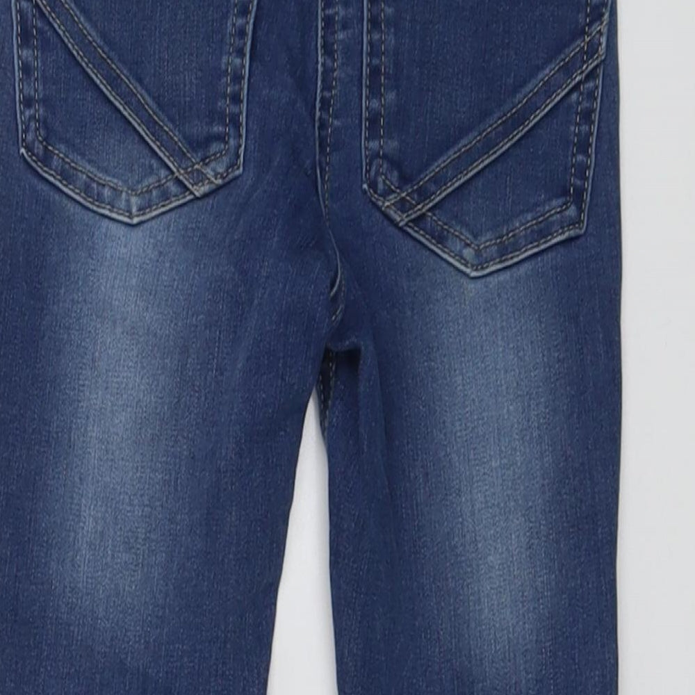 NEXT Boys Blue Cotton Skinny Jeans Size 4 Years Regular