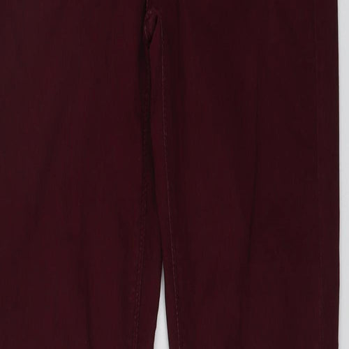 Oasis Womens Purple Cotton Skinny Jeans Size 10 L30 in Regular Button