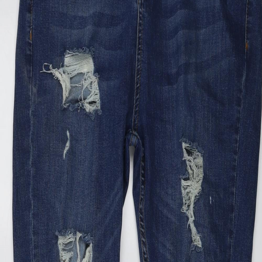 Hera Mens Blue Cotton Skinny Jeans Size 34 in L31 in Regular Button