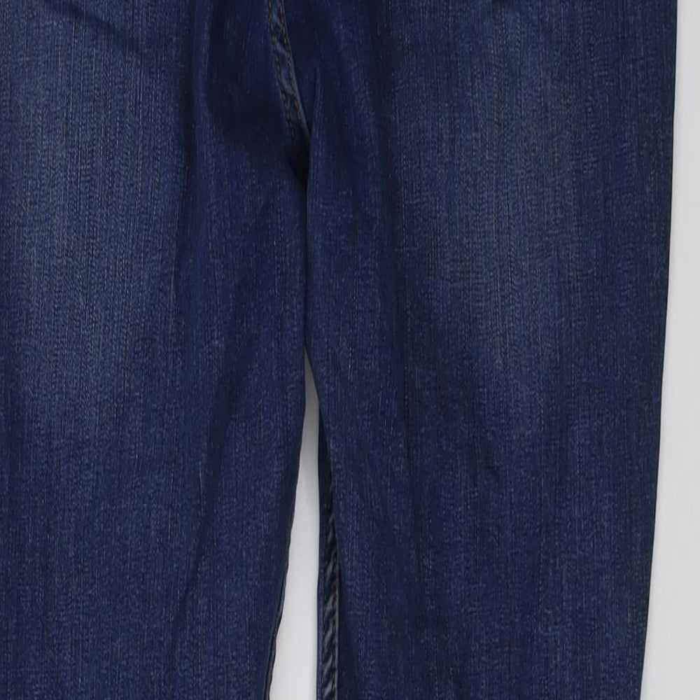Hera Mens Blue Cotton Skinny Jeans Size 34 in L31 in Regular Button