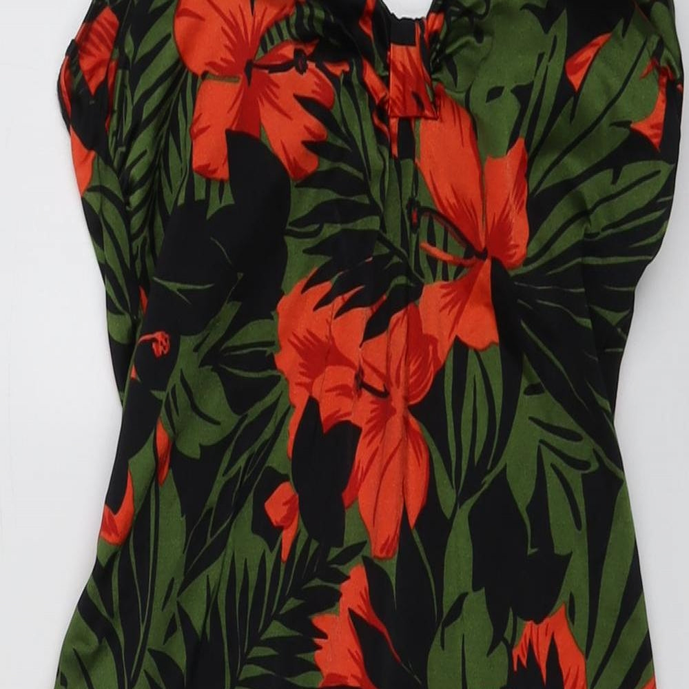 Marks and Spencer Womens Multicoloured Floral Polyester One Piece Size 16