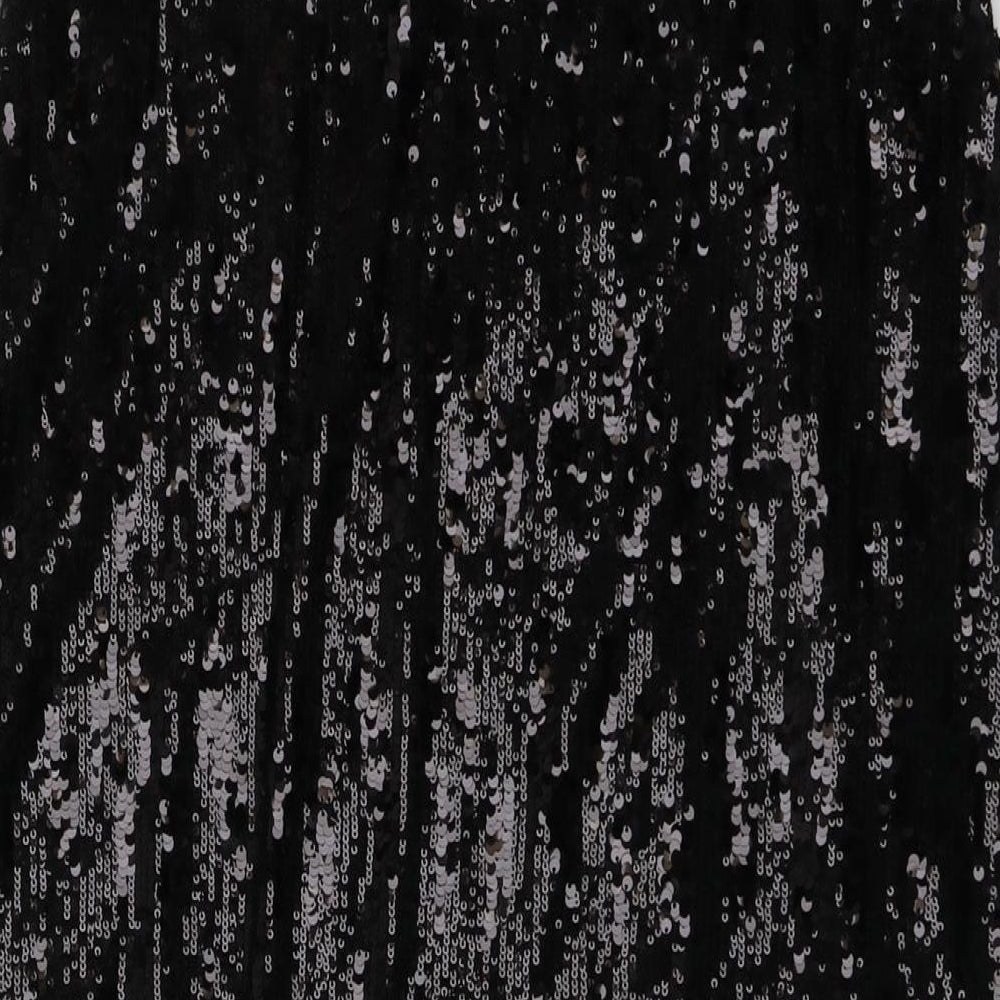 Marks and Spencer Womens Black Polyester A-Line Skirt Size 8