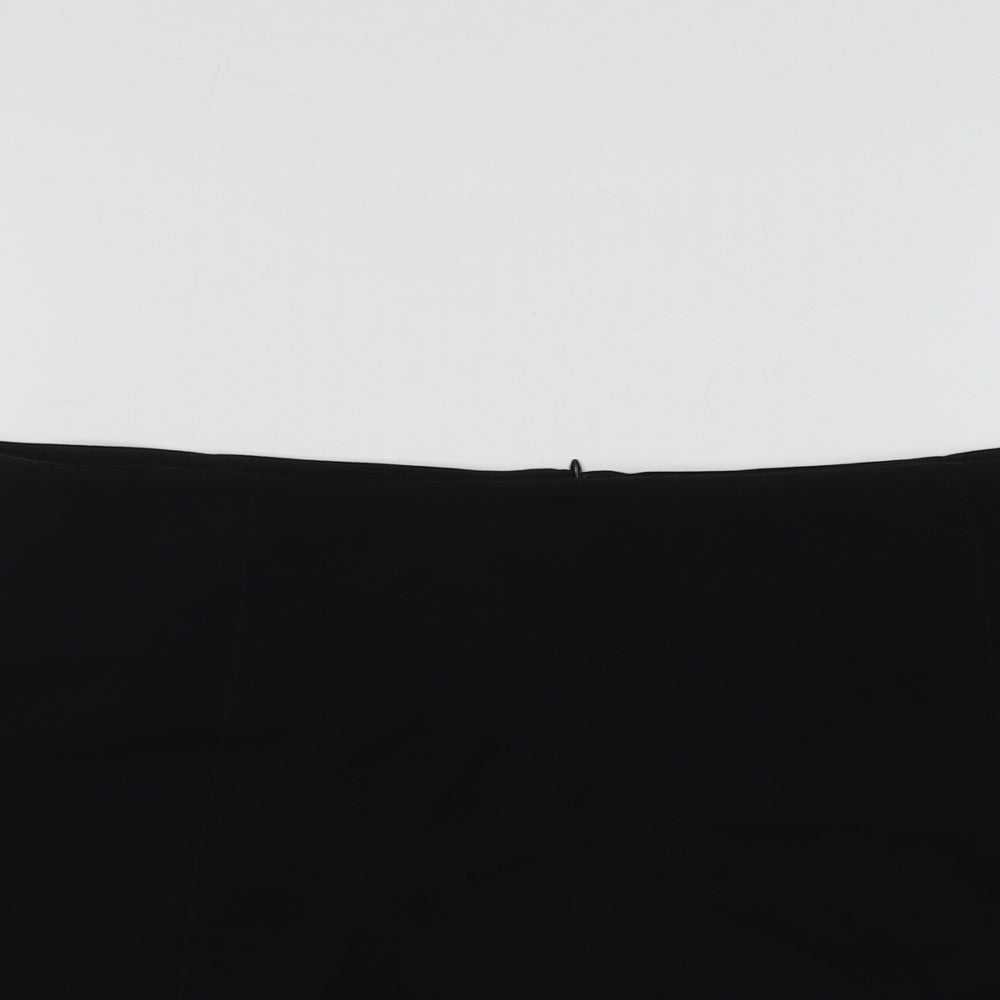 Marks and Spencer Womens Black Polyester A-Line Set Size 18 Zip