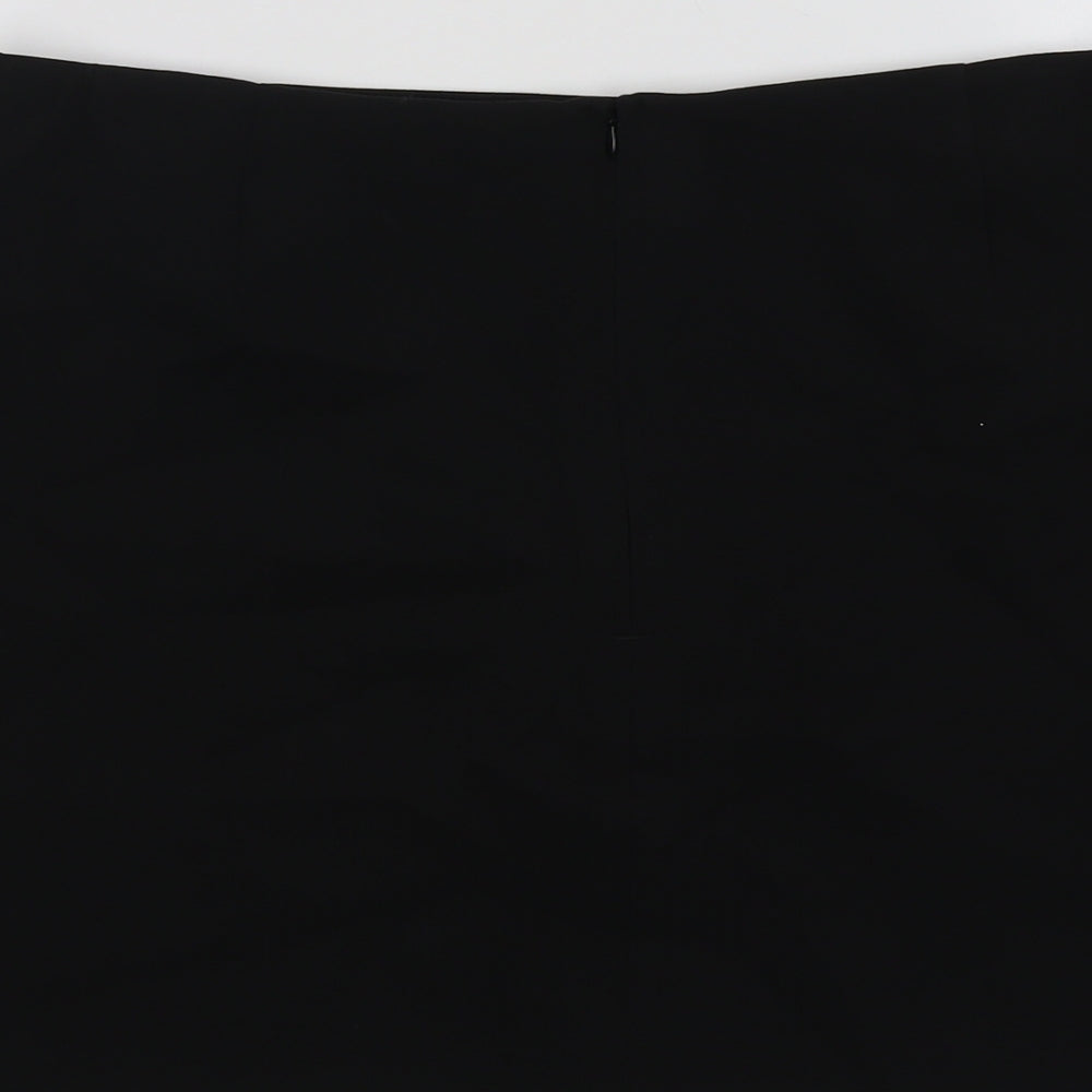 Marks and Spencer Womens Black Polyester A-Line Set Size 18 Zip