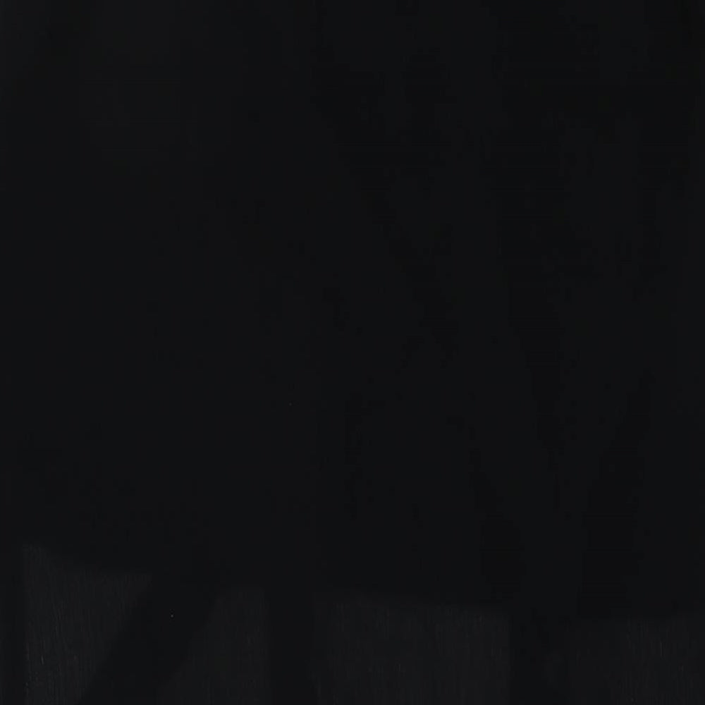 Marks and Spencer Womens Black Polyester A-Line Skirt Size 16 Zip