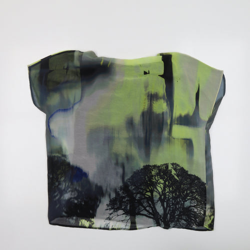 Mint Velvet Womens Multicoloured Polyester Basic Blouse Size 12 Round Neck - Tree