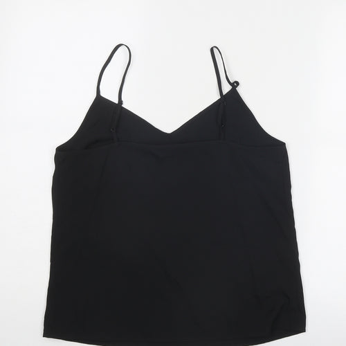 Marks and Spencer Womens Black Polyester Basic Tank Size 10 Sweetheart