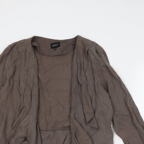Spirit Womens Brown Jacket Size 20