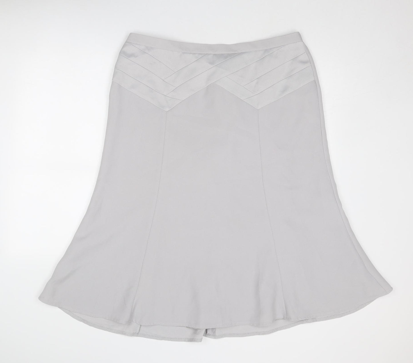 Eastex Womens Grey Polyester Swing Skirt Size 20 Zip