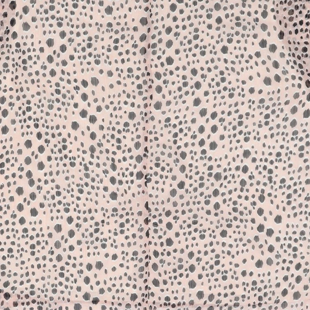 Bonmarché Womens Pink Animal Print Polyester Basic Blouse Size 16 Boat Neck