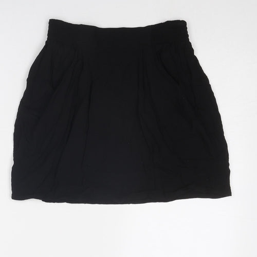 Divided by H&M Womens Black Viscose A-Line Skirt Size 10