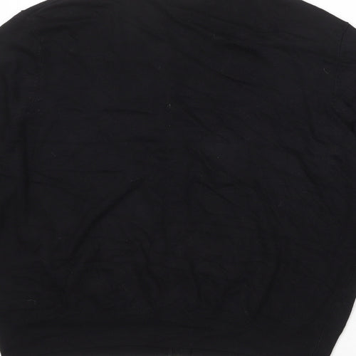Marks and Spencer Womens Black Round Neck Viscose Cardigan Jumper Size 16