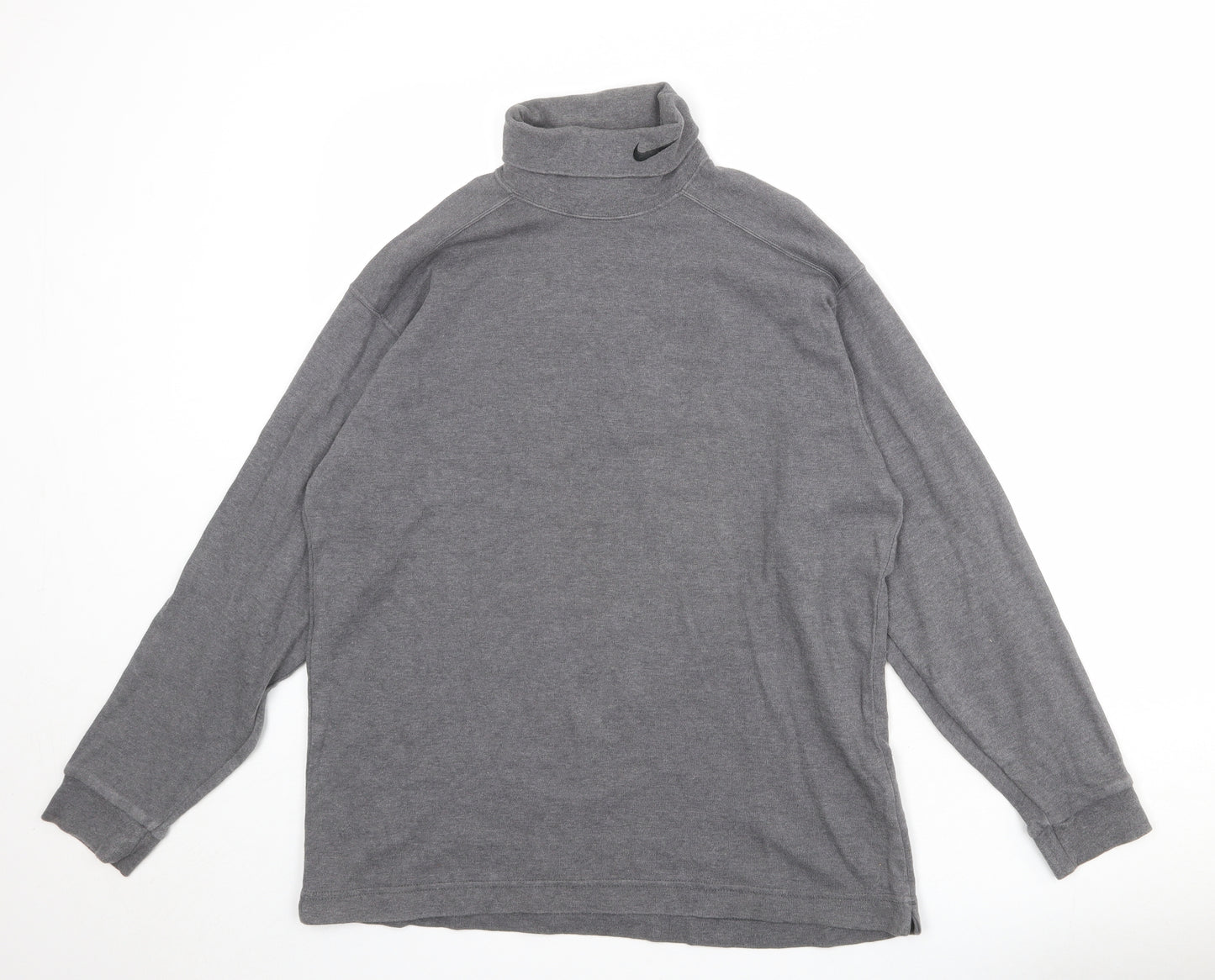 Nike Womens Grey 100% Cotton Pullover Sweatshirt Size M Pullover