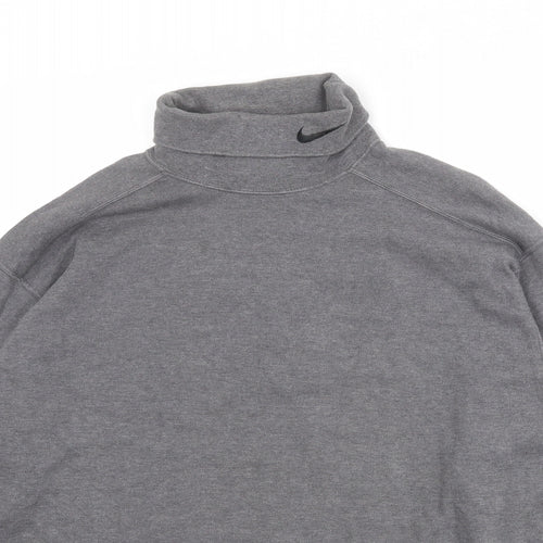 Nike Womens Grey 100% Cotton Pullover Sweatshirt Size M Pullover
