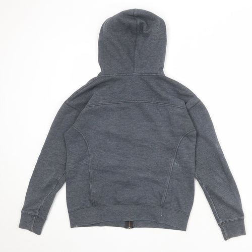 White Stuff Womens Grey Cotton Full Zip Hoodie Size M Zip