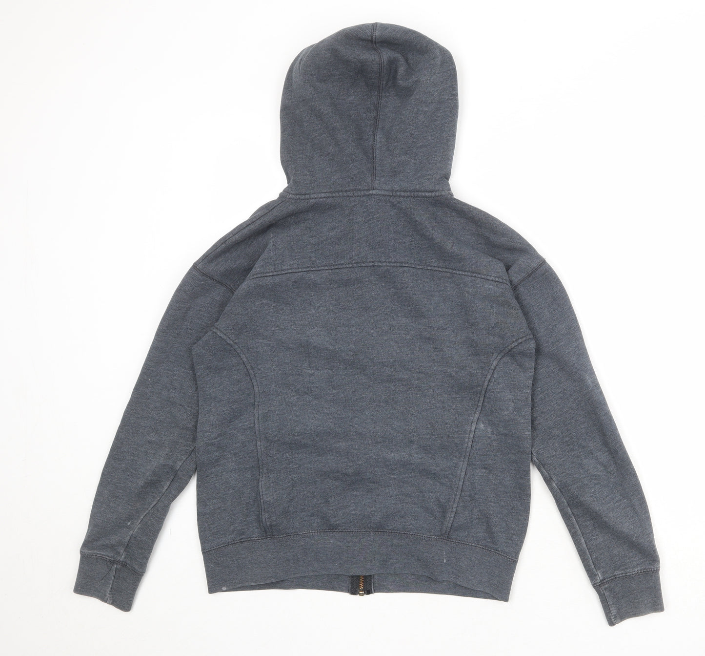 White Stuff Womens Grey Cotton Full Zip Hoodie Size M Zip