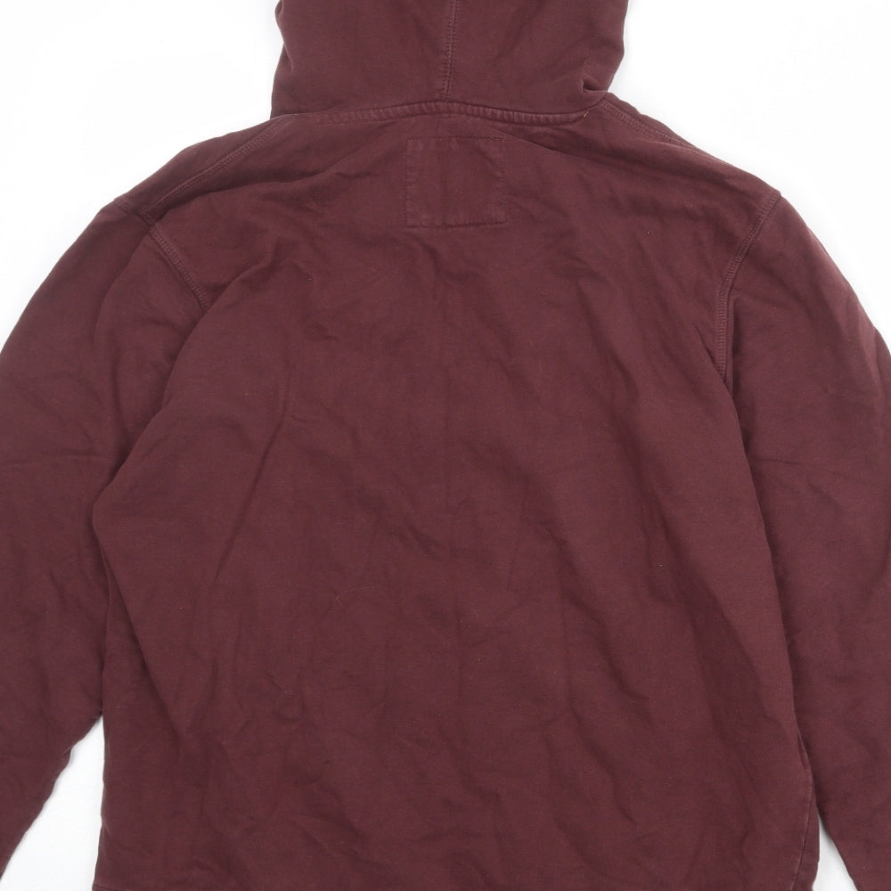 Bench Mens Red Cotton Pullover Hoodie Size L