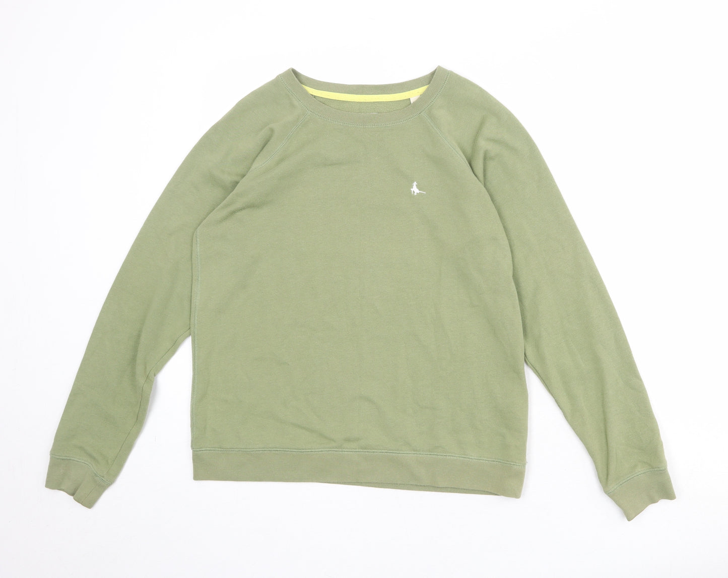 Jack Wills Womens Green Cotton Pullover Sweatshirt Size 12 Pullover