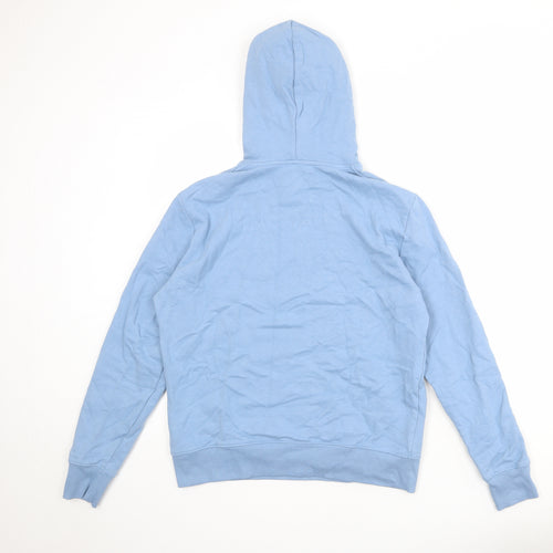 Marks and Spencer Womens Blue Cotton Pullover Hoodie Size M Pullover