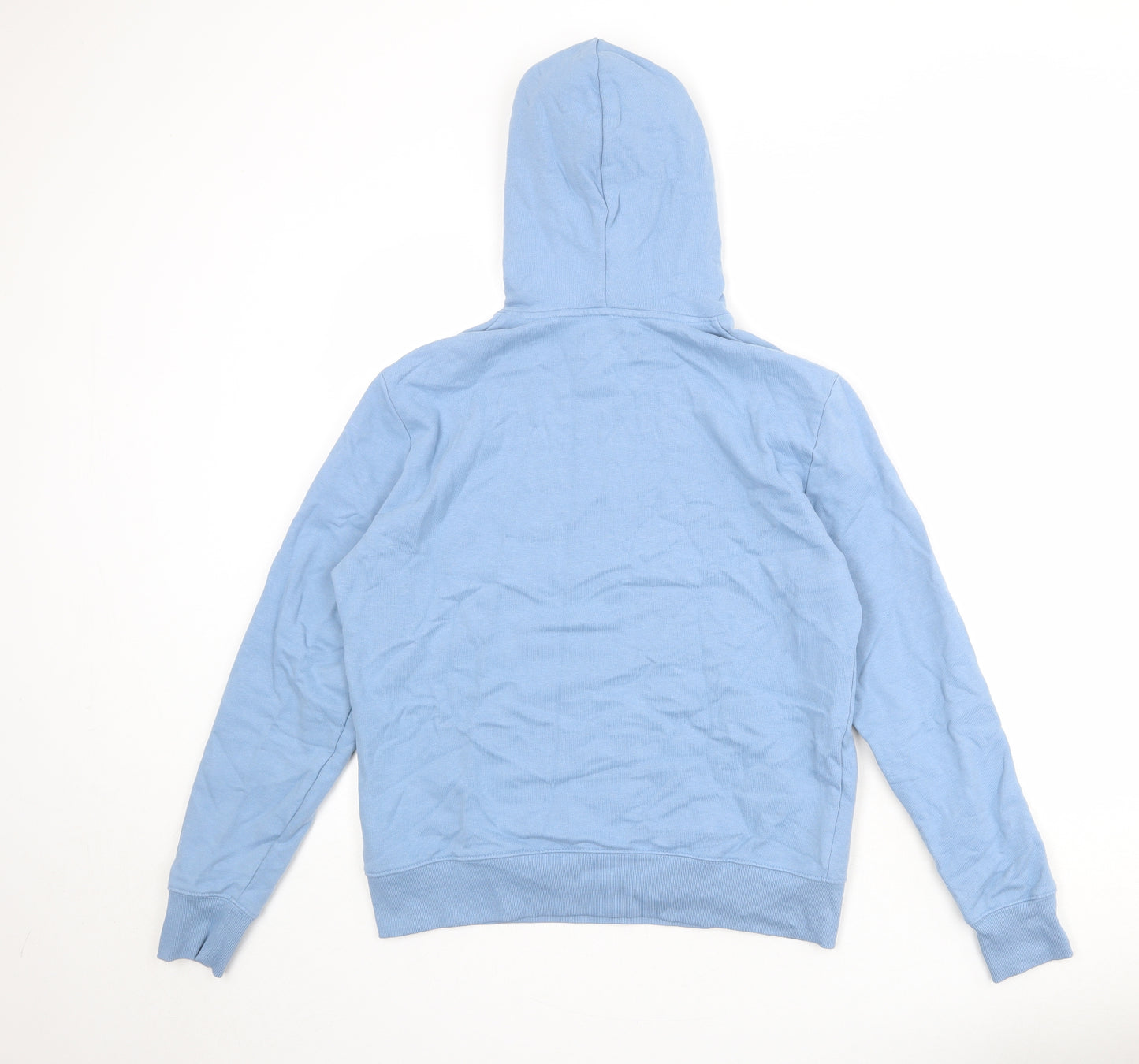 Marks and Spencer Womens Blue Cotton Pullover Hoodie Size M Pullover