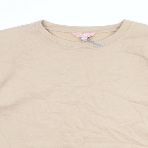 Rosie Womens Brown Cotton Pullover Sweatshirt Size XL Pullover