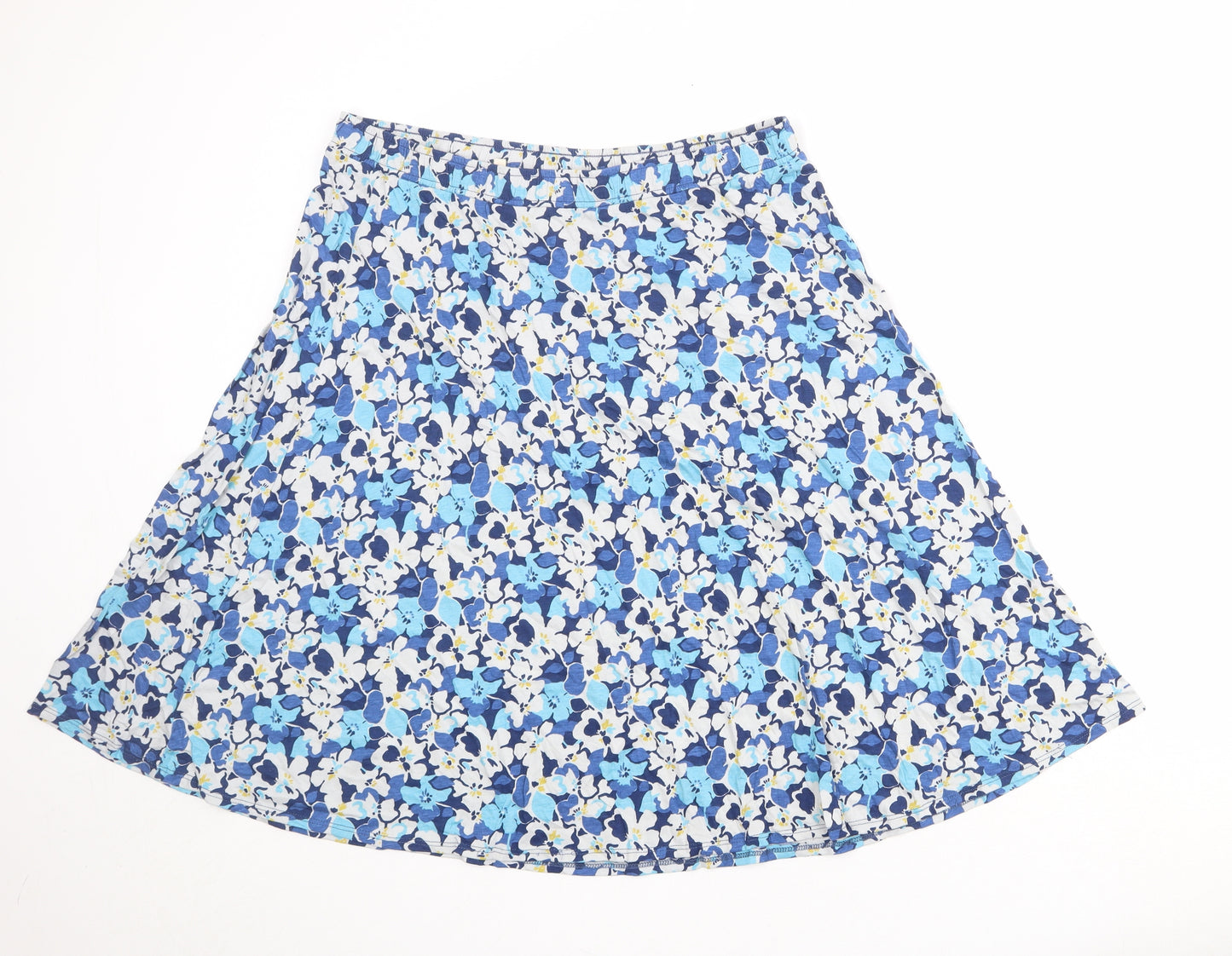 Seasalt Womens Multicoloured Floral Cotton Swing Skirt Size 16