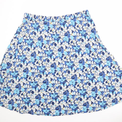 Seasalt Womens Multicoloured Floral Cotton Swing Skirt Size 16
