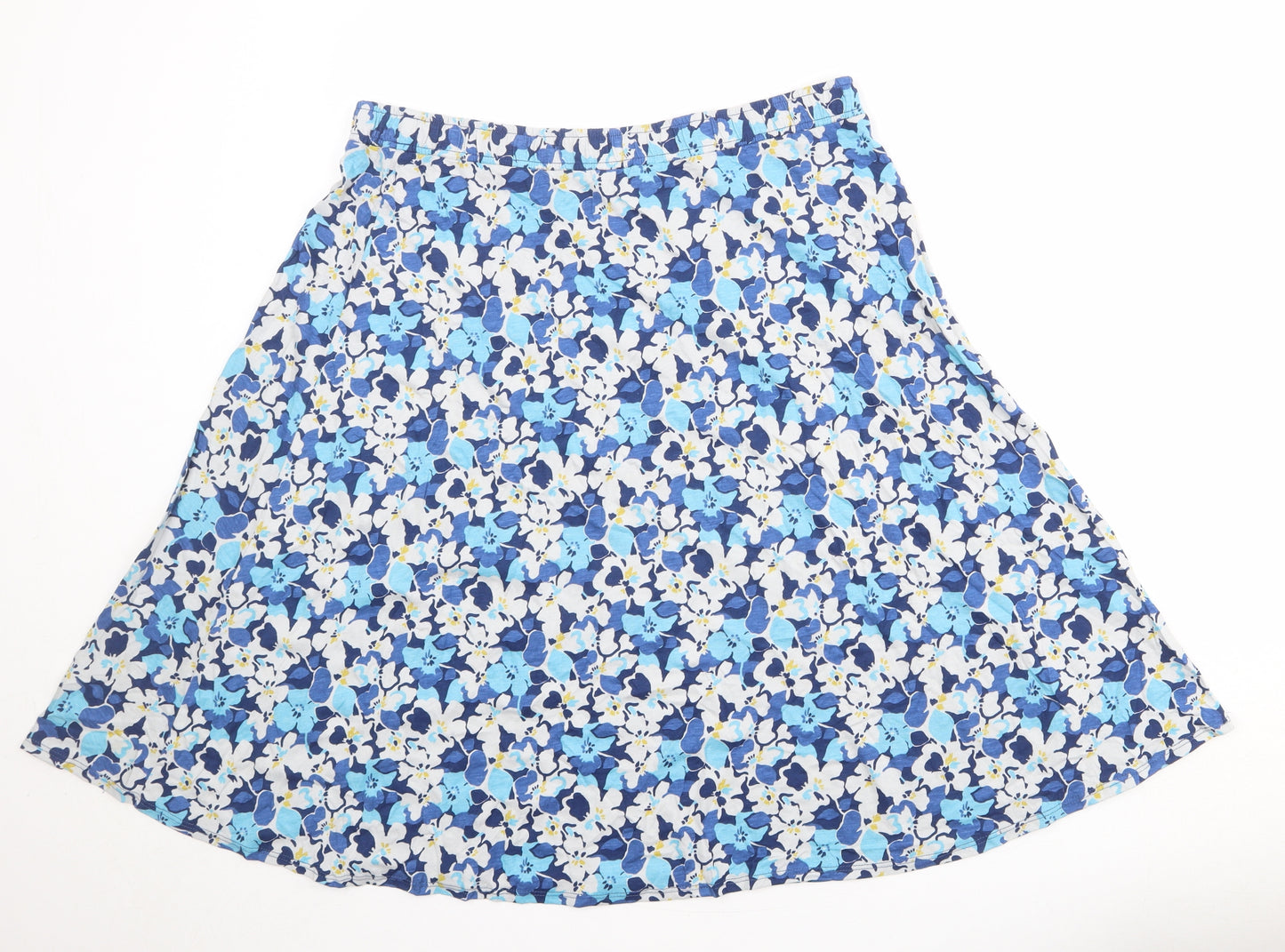Seasalt Womens Multicoloured Floral Cotton Swing Skirt Size 16