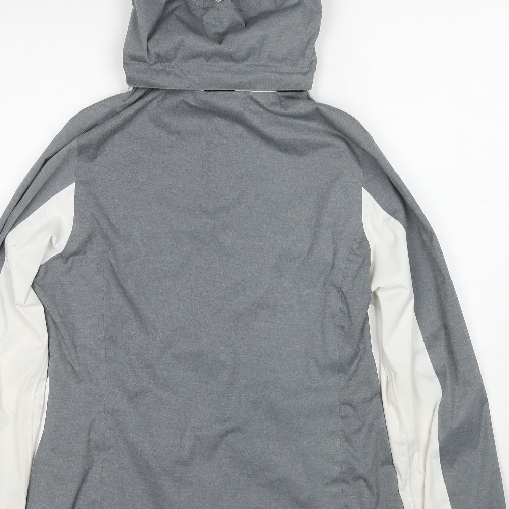 GOLFINO Womens Grey Rain Coat Coat Size 10 Zip - Golfing