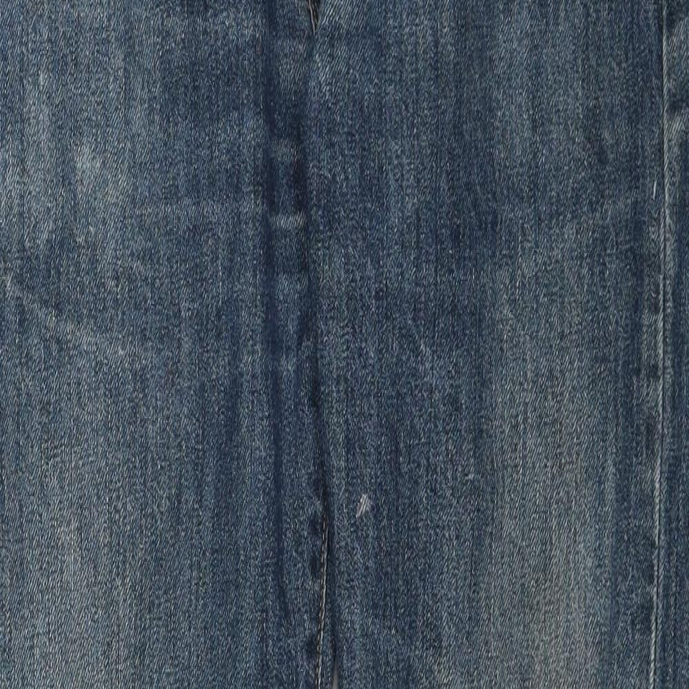 Levi's Mens Blue Cotton Straight Jeans Size 32 in L32 in Regular Button