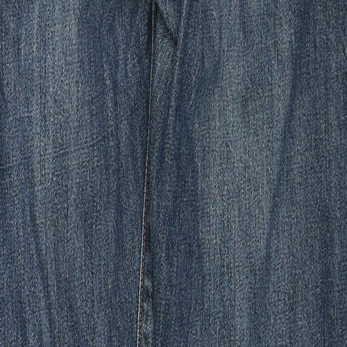 Levi's Mens Blue Cotton Straight Jeans Size 32 in L32 in Regular Button