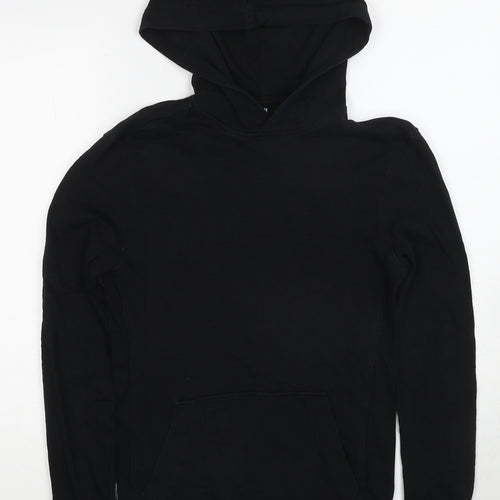 H&M Womens Black Cotton Pullover Hoodie Size S Pullover