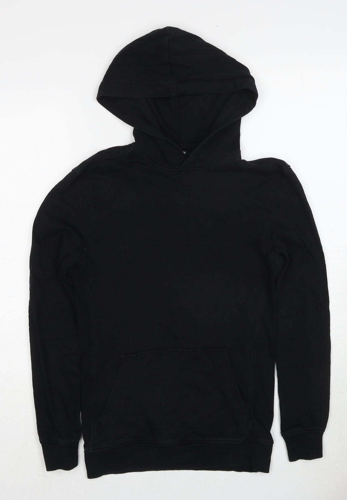 H&M Womens Black Cotton Pullover Hoodie Size S Pullover
