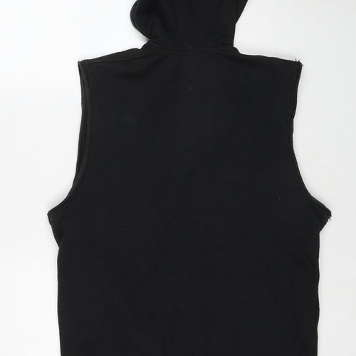 Reebok Mens Black Cotton Full Zip Hoodie Size M